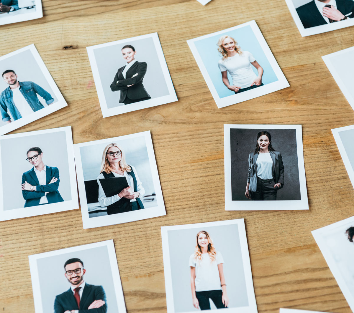 Photos of recruitment candidates