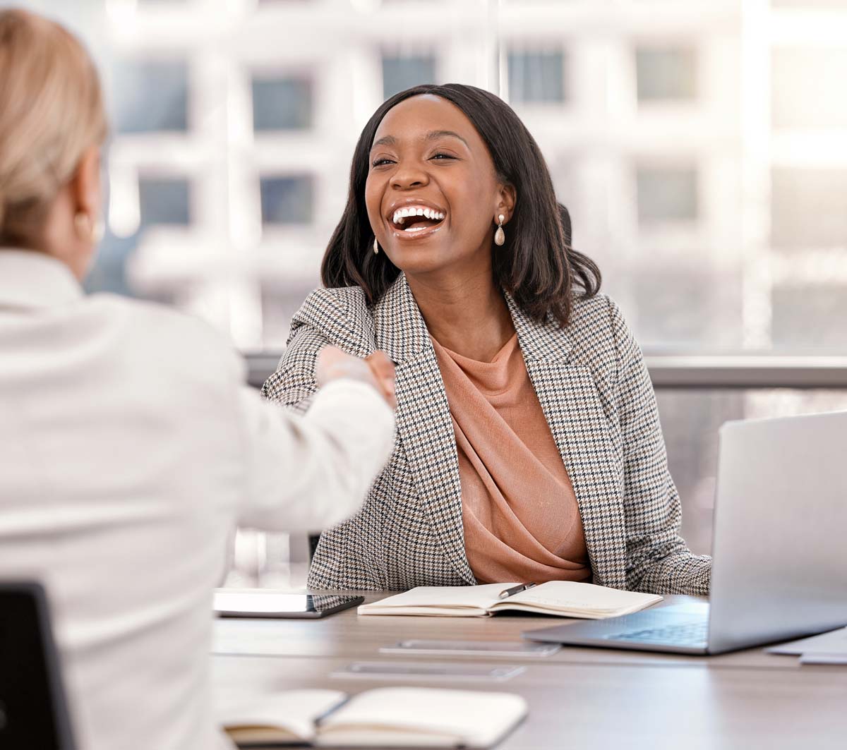 Successful job interview